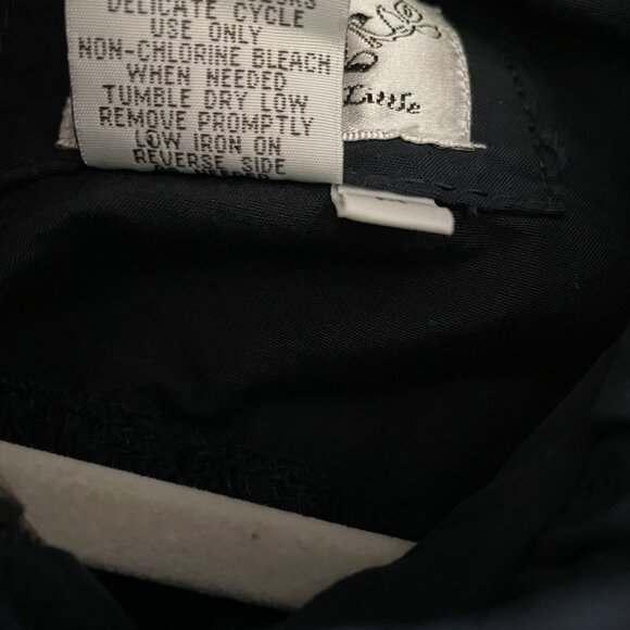 LAL Live A Little Womens Blue Roll Tab Sleeve Snap Up Windbreaker Jacket Size M - Picture 11 of 11